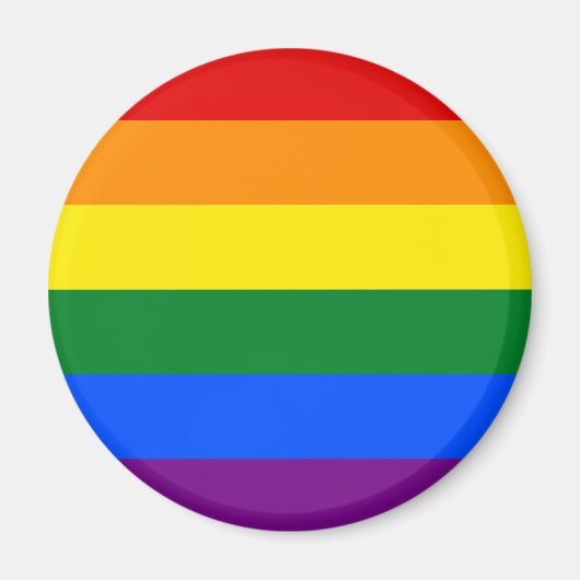 Gay Pride-Flag-Design Magnet (Vorne)