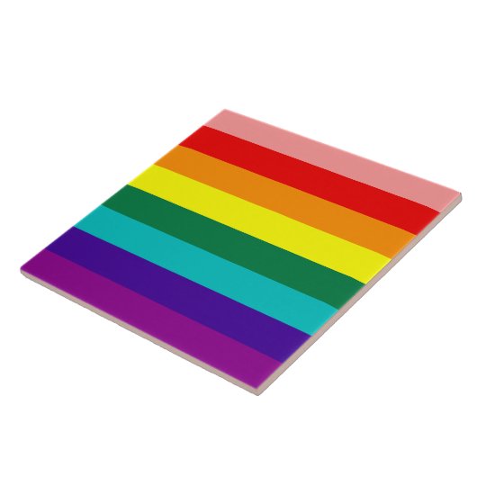 Gay Pride-Flag Fliese (Seite)