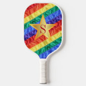 Gay Pride-Flag für LGBTQ-Regenbogen Pickleball Schläger (Vorderseite)