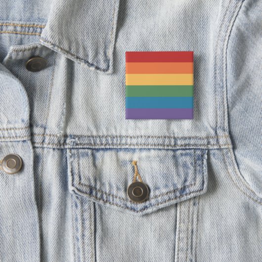 Gay Pride-Flag gepflegt Button (Beispiel)