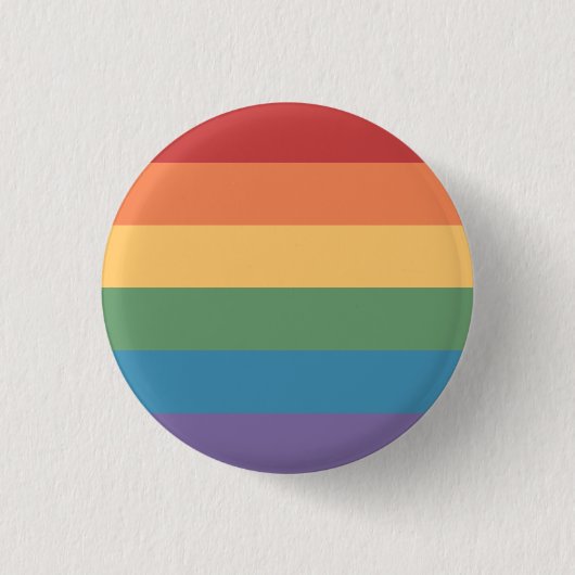 Gay Pride-Flag gepflegt Button (Vorderseite)