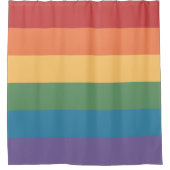 Gay Pride-Flag gepflegt Duschvorhang (Vorderseite)