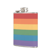 Gay Pride Flag Heathered Flachmann (Links)