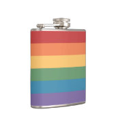 Gay Pride Flag Heathered Flachmann (Rechts)