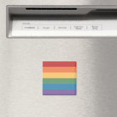Gay Pride Flag Heathered Magnet (In Situ (Geschirrspüler))