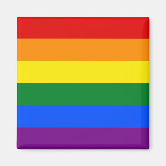 Gay Pride Flag LGBT Magnet (Vorne)