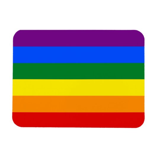 Gay Pride-Flag Magnet (Horizontal)
