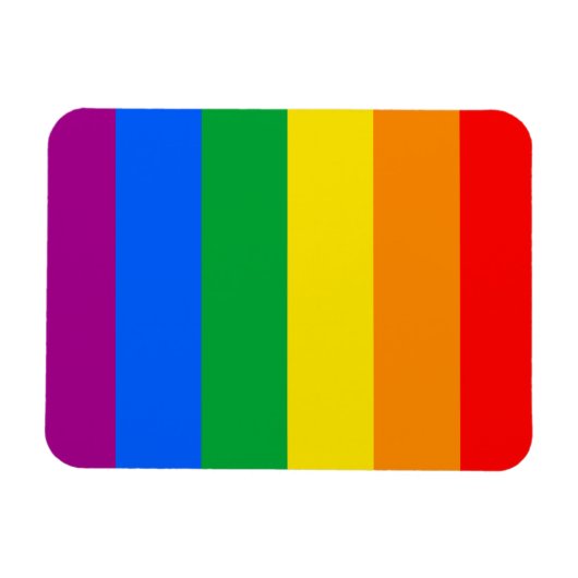 GAY PRIDE FLAG MAGNET (Horizontal)