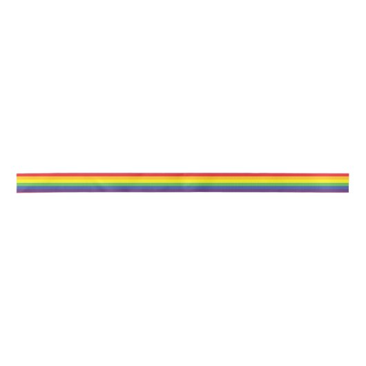 Gay Pride-Flag-Multifunktionsleiste Satinband (Vorderseite)