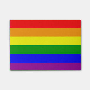 Gay Pride-Flag Post-it Klebezettel
