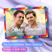 Gay Pride Flag Rainbow Flag Foto Frame LGBTQ Karte