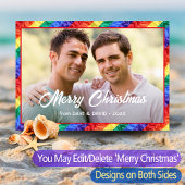 Gay Pride Flag Rainbow Flag Foto Frame LGBTQ Karte