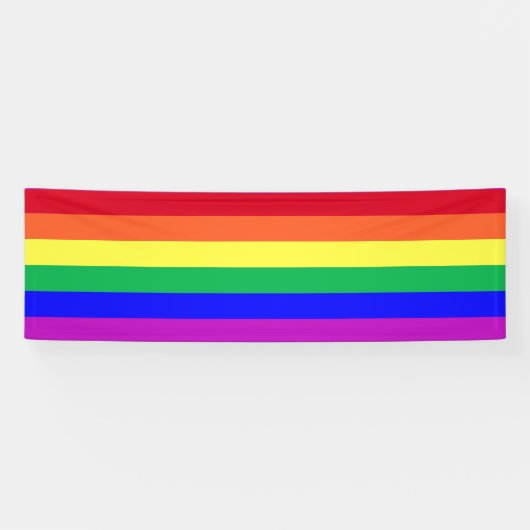 Gay Pride Flag Rainbow Flag Rainbow Stripes Store Banner (Horizontal)