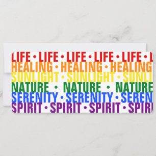 Gay Pride Flag Rainbow Typografy Notes Lesezeichen