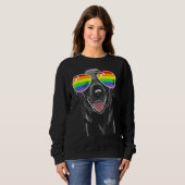 Gay Pride-Flag-Sonnenbrille LGBT Sweatshirt (Vorne ganz)