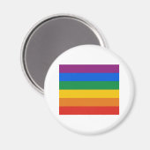 Gay Pride Flag T - Shirt Magnet (Vorderseite/Rückseite)