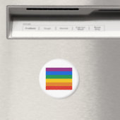 Gay Pride Flag T - Shirt Magnet (In Situ (Geschirrspüler))