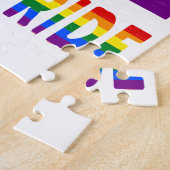 Gay Pride-Flag und -Wörter Puzzle (Seite)