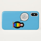 Gay Pride Flag Vortrag von Frau Pinguin Case-Mate iPhone Hülle (Rückseite (Horizontal))