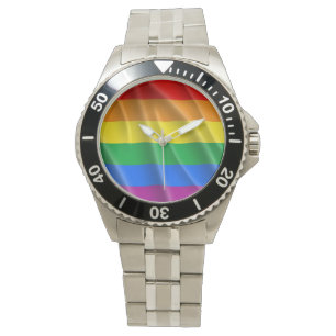 GAY PRIDE FLAG WAVY DESIGN - 2014 PRIDE ARMBANDUHR