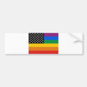 Gay Pride-Flagge Autoaufkleber (Vorne)
