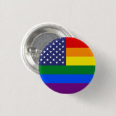 "GAY PRIDE-FLAGGE " BUTTON (Vorne & Hinten)