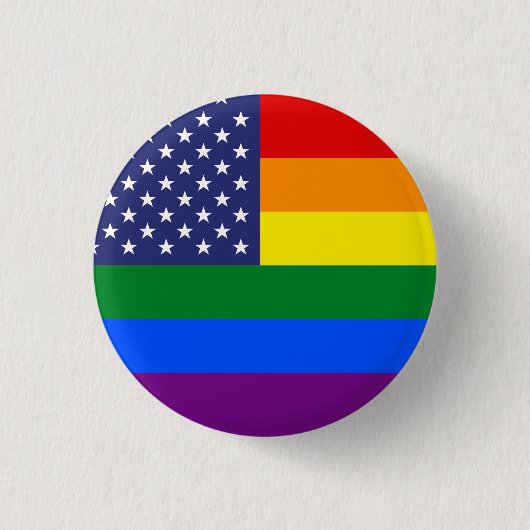 "GAY PRIDE-FLAGGE " BUTTON (Vorderseite)