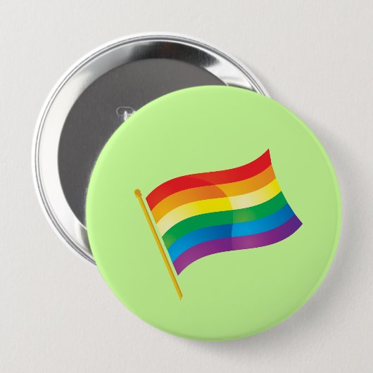 Gay Pride-Flagge Button (Vorne & Hinten)