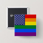 "GAY PRIDE-FLAGGE " BUTTON (Vorne & Hinten)