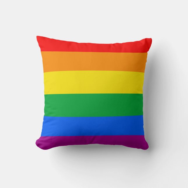 GAY PRIDE-FLAGGE KISSEN (Vorderseite)