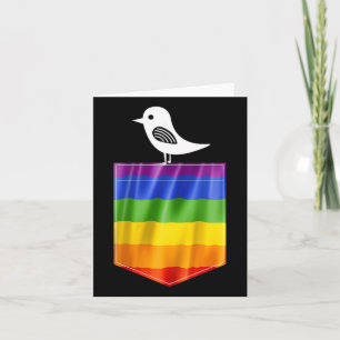 Gay Pride-Flagge Little Bird Lgbt Resist Pride Karte