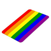 Gay Pride-Flagge / Regenbogenflagge Magnet (Linke Seite)