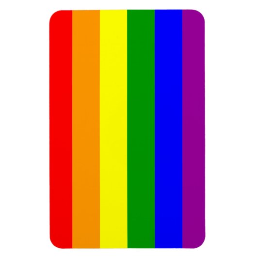 Gay Pride-Flagge / Regenbogenflagge Magnet (Vertikal)