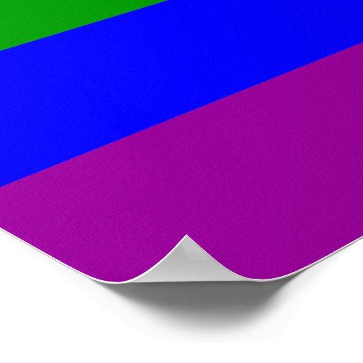 Gay Pride-Flagge / Regenbogenflagge Poster (Ecke)