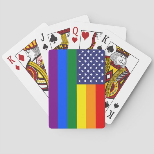 "GAY PRIDE-FLAGGE " SPIELKARTEN (Rückseite)