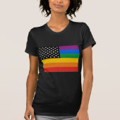 Gay Pride-Flagge T-Shirt (Vorderseite)
