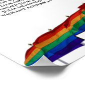 Gay Pride Flags 4 Tabelle Hochzeitstabelle Poster (Ecke)