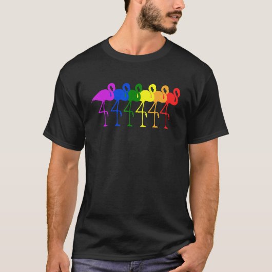 Gay Pride Flamingo Rainbow Lgbtq Pride Month Parad T-Shirt (Vorderseite)