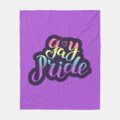 Gay Pride Fleecedecke (Vorderseite)