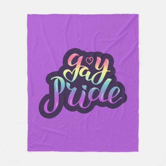 Gay Pride Fleecedecke (Vorderseite)
