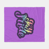 Gay Pride Fleecedecke (Vorderseite (Horizontal))