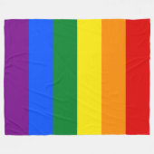 Gay Pride Fleecedecke (Vorderseite (Horizontal))