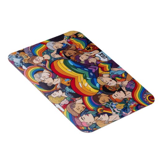 Gay Pride Flexible Magnet (Rechte Seite)