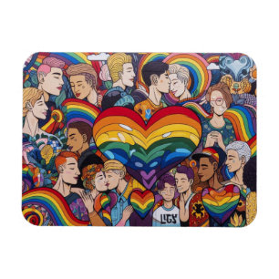 Gay Pride Flexible Magnet
