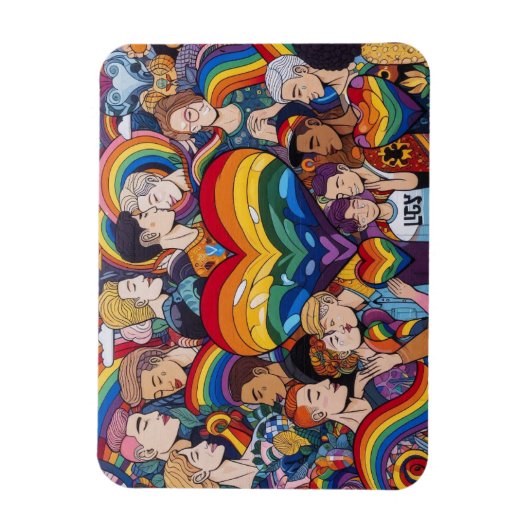 Gay Pride Flexible Magnet (Vertikal)