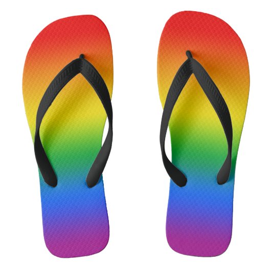 Gay Pride-Flip-Flops Badesandalen (Fußbett)