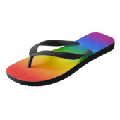 Gay Pride-Flip-Flops Badesandalen (Schrägansicht)