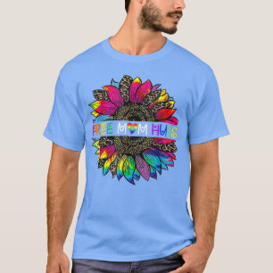 Gay Pride Free Mama Hugs Sunflower LGBT  T-Shirt