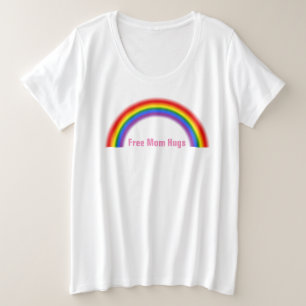 Gay Pride-freie Mama-Umarmungen LGBT Große Größe T-Shirt