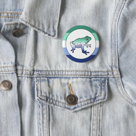 Gay Pride Frog Button (Beispiel)